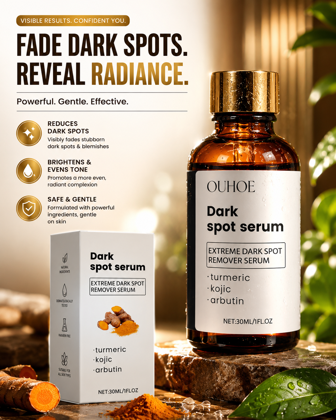 Hydrating Dark Spot Remover Moisturizer for Skin Lightening